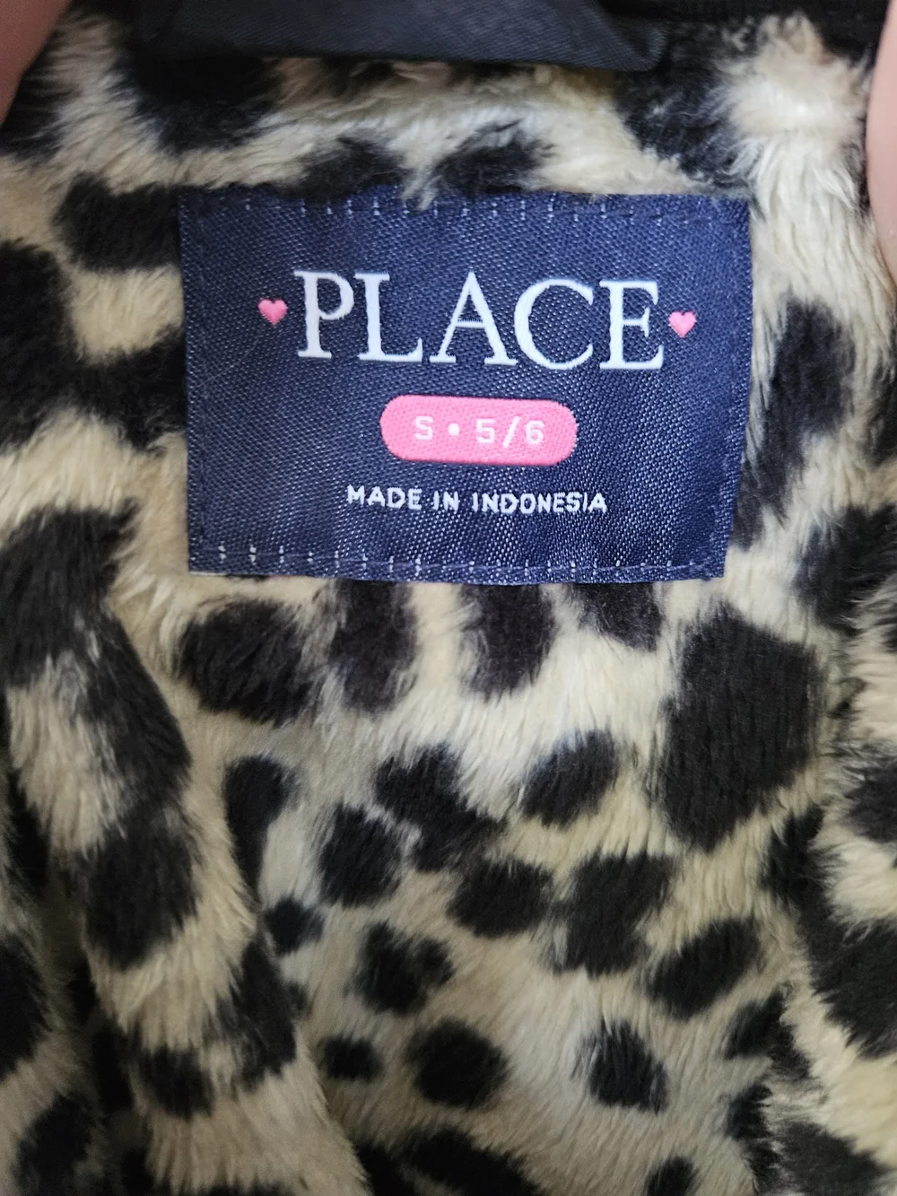 The Childrens Place Fleece Zip Up Cheetah Print Jacket